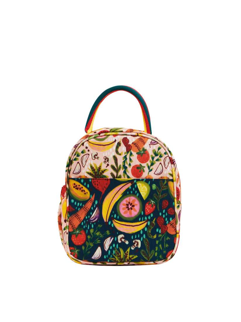 Buy Chumbak Green Orange Printed Lunch Bag Handbags for Unisex 11622350 Myntra