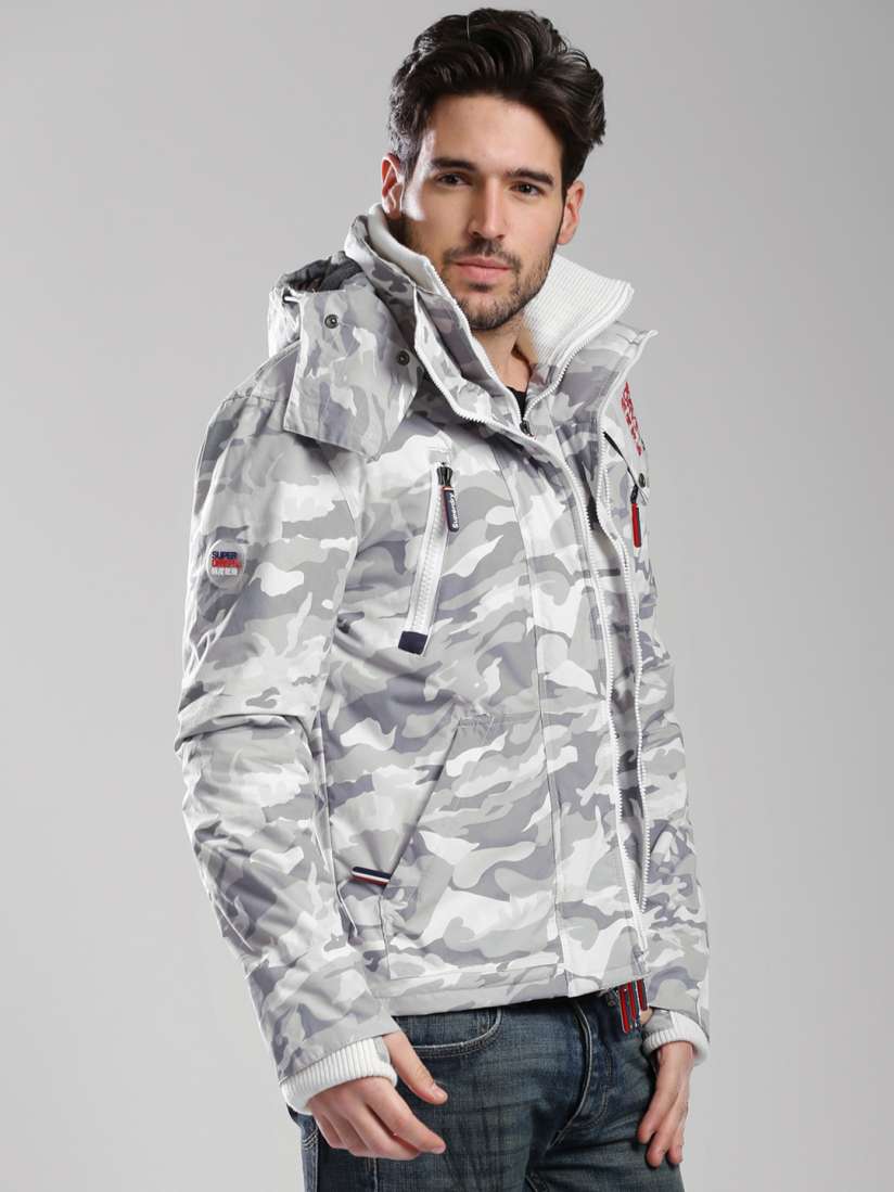 White camo parka mens outlet