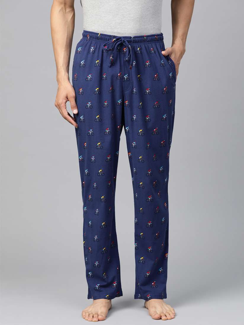 Buy Marks Spencer Men Navy Red Printed Lounge Pants Lounge Pants for Men 11625032 Myntra