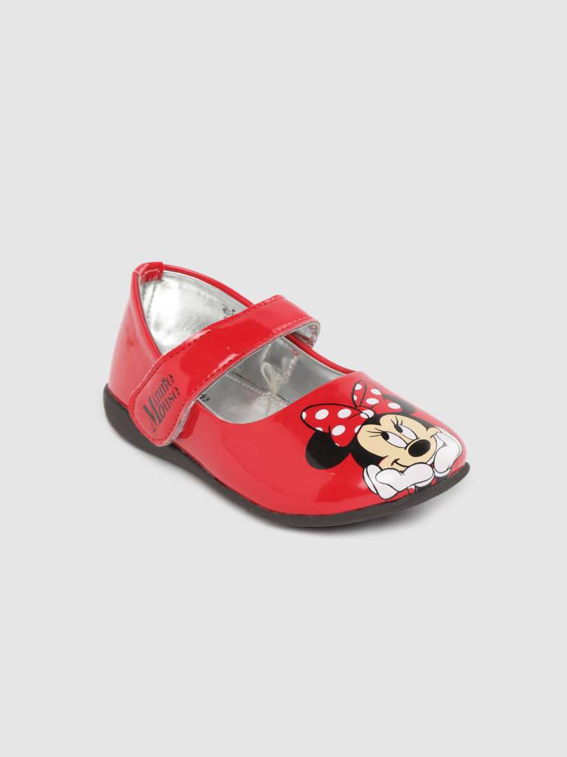 Buy toothless Red Black Minnie Mouse Printed Mary Janes Flats for Girls 11626572 Myntra