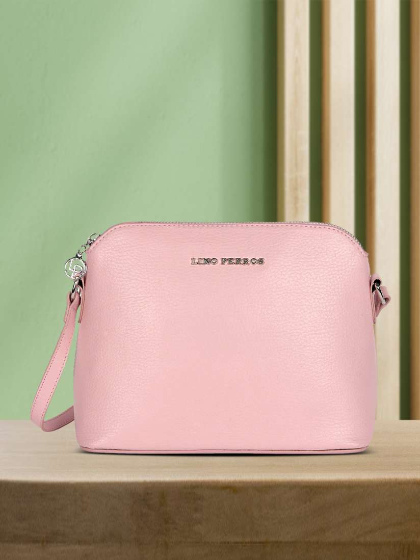Buy Lino Perros Pink Solid Sling Bag Handbags for Women 11632656 Myntra