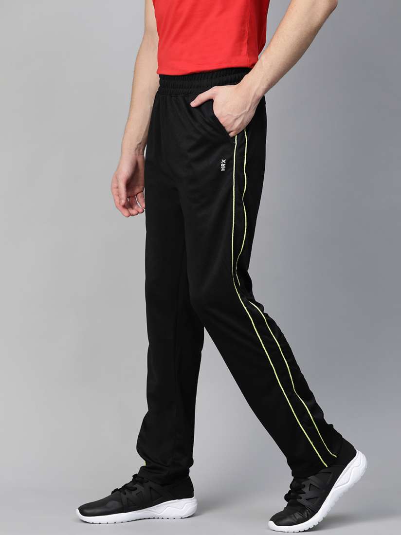 Buy HRX by Hrithik Roshan Men Black Solid Regular Fit Rapid Dry Cricket Track Pants Track Pants for Men 11640816 Myntra
