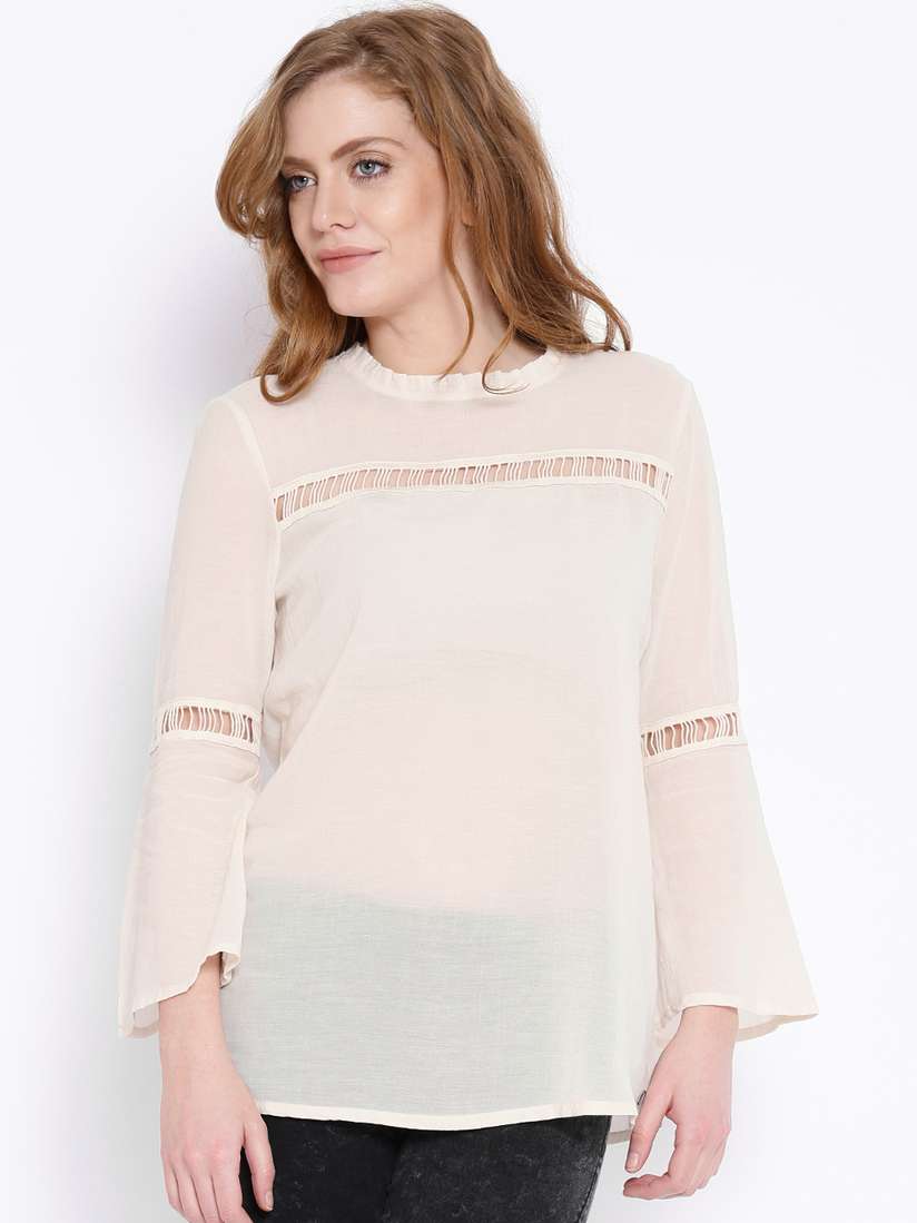 sheer top myntra