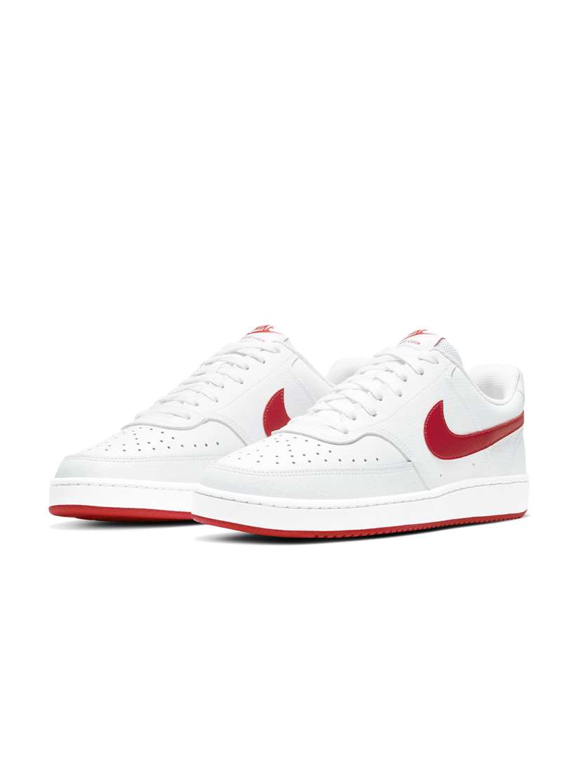Nike white perforated leather shoes shop