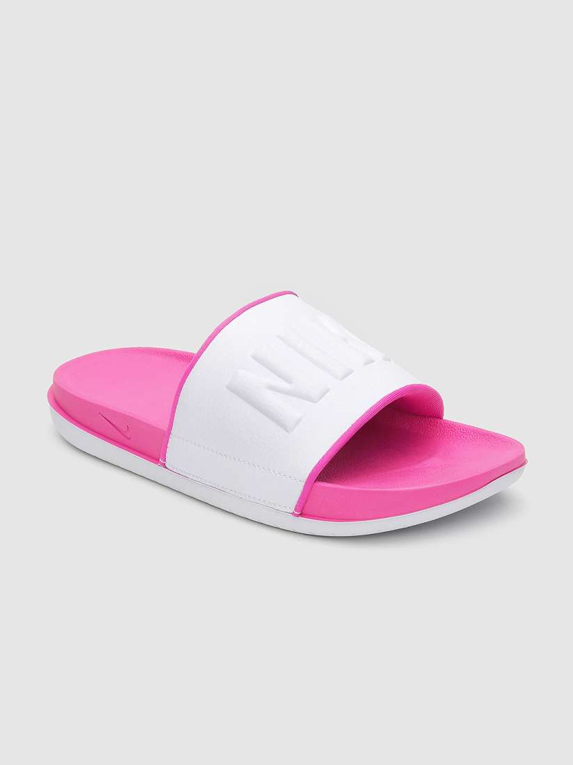 Nike pink sliders online