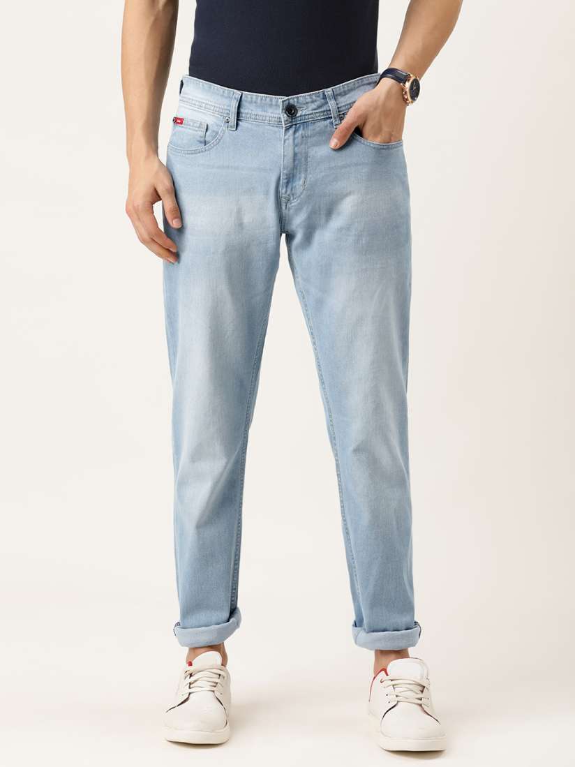 Buy Lee Cooper Men Blue Slim Fit Low Rise Clean Look Stretchable Jeans Jeans for Men 11663980 Myntra