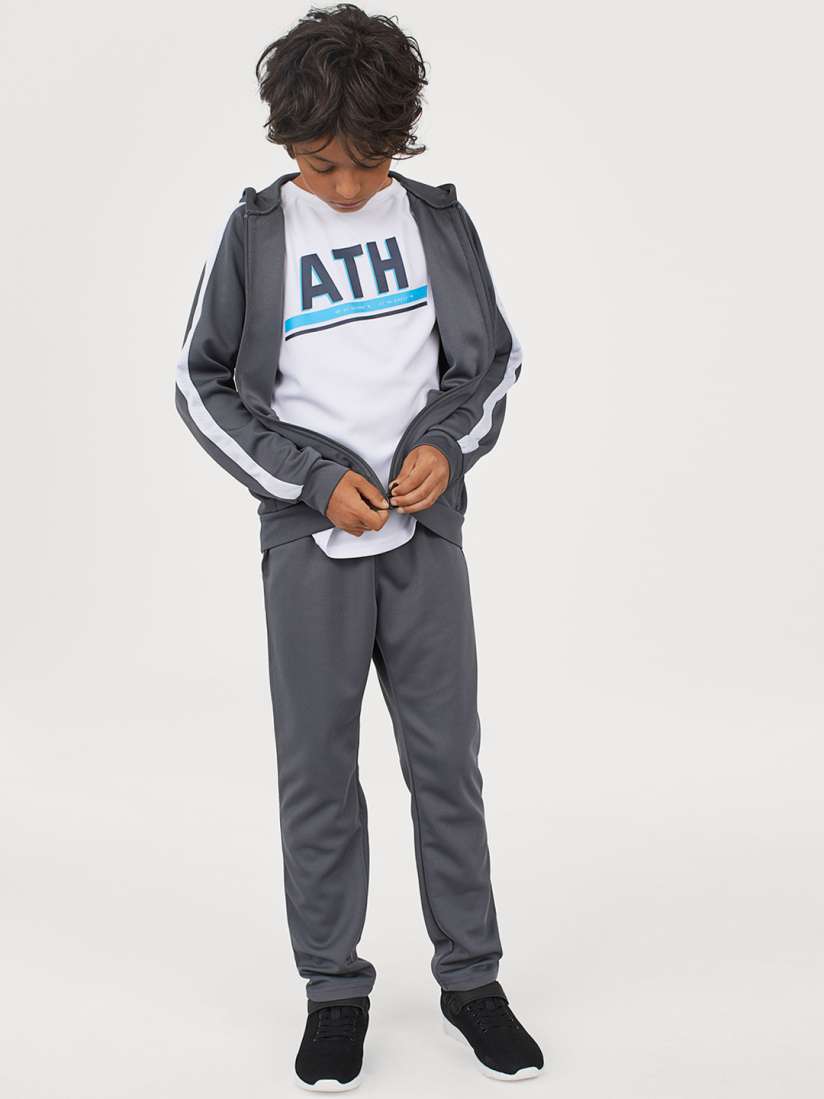 Buy H M Boys Grey White Tracksuit And T Shirt Tracksuits for Boys 11683684 Myntra