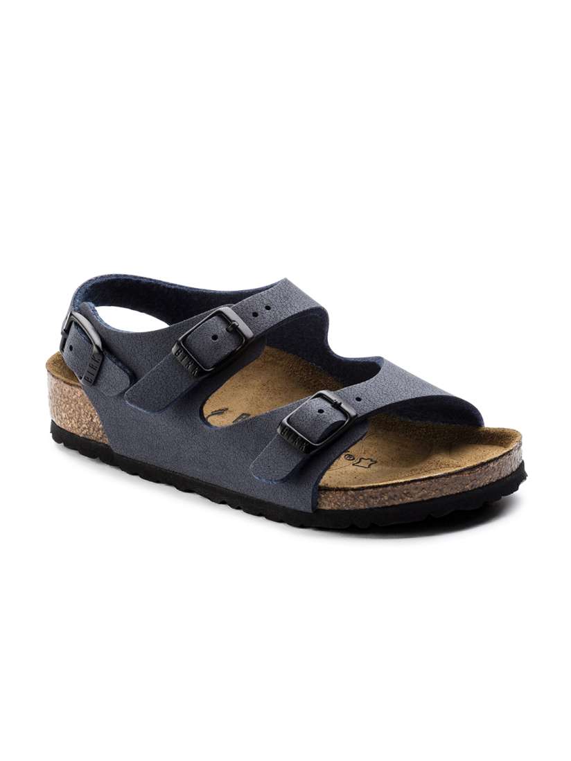 Buy Birkenstock Roma Navy Narrow Width Birko Flor Nubuck With An Ankle Strap Sandals for Boys 11689920 Myntra