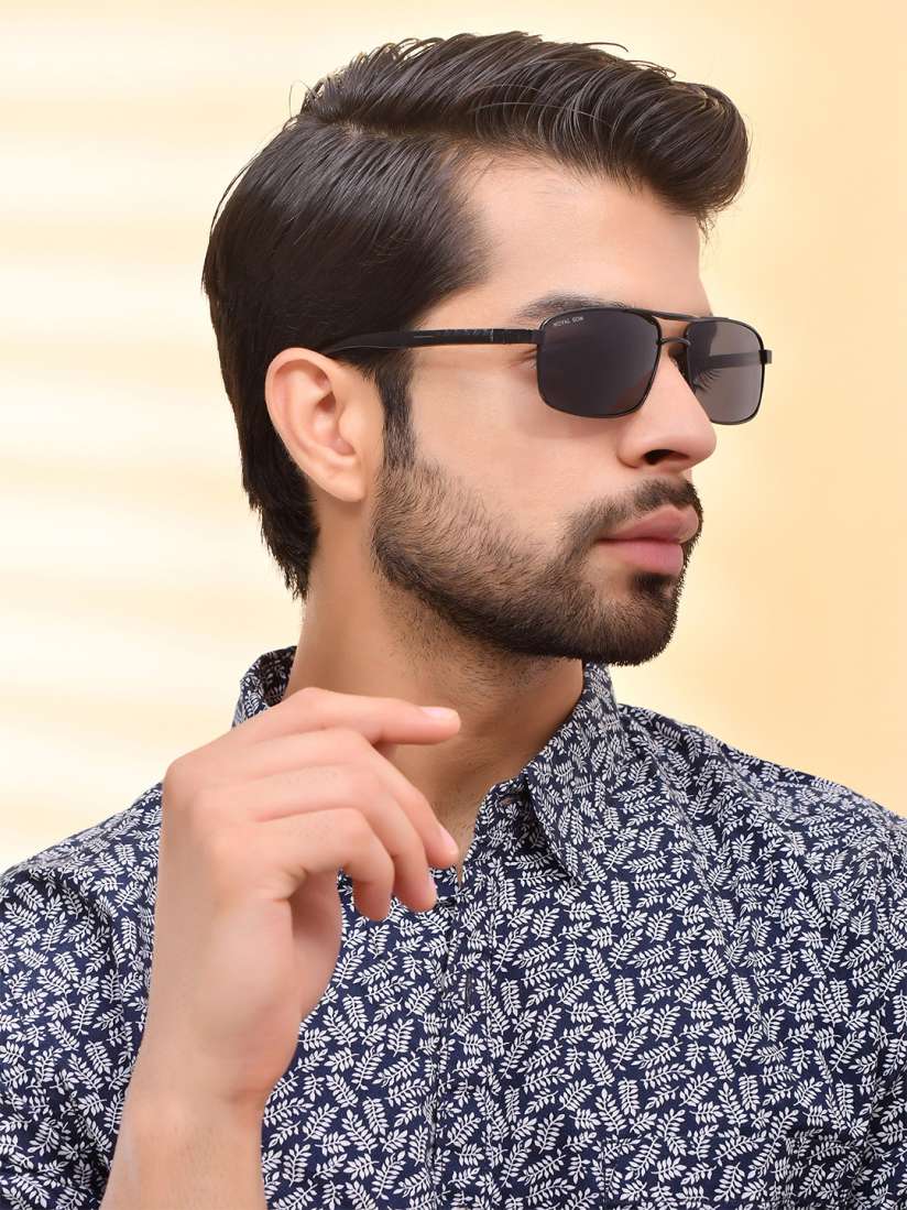 Buy ROYAL SON Men Rectangle Sunglasses CHI0085 C1 Sunglasses for Men 11692392 Myntra