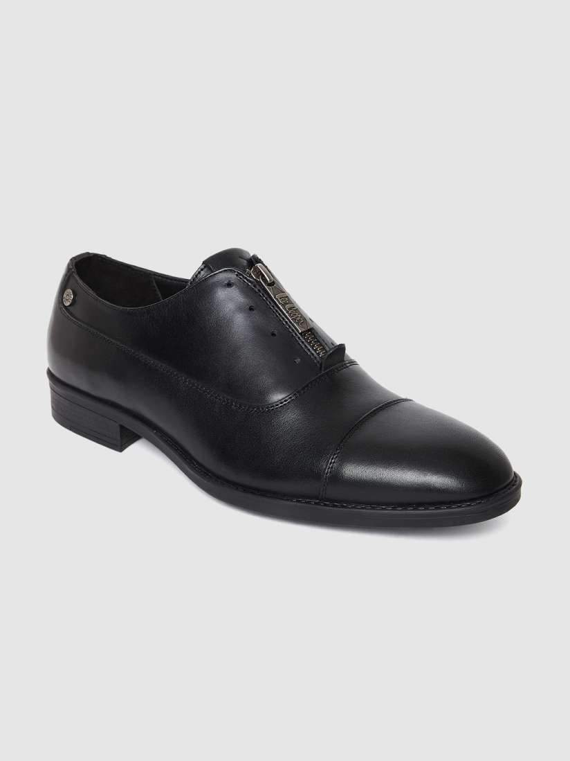 Buy Lee Cooper Men Black Solid Leather Party Oxfords Formal Shoes for Men 11700326 Myntra