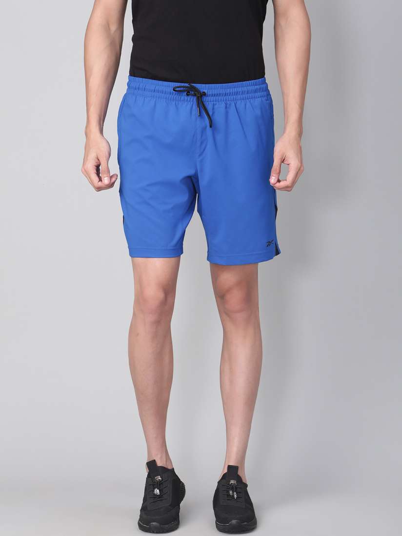 Buy Reebok Men Blue Training Wor Solid Woven Shorts Shorts for Men 11701114 Myntra