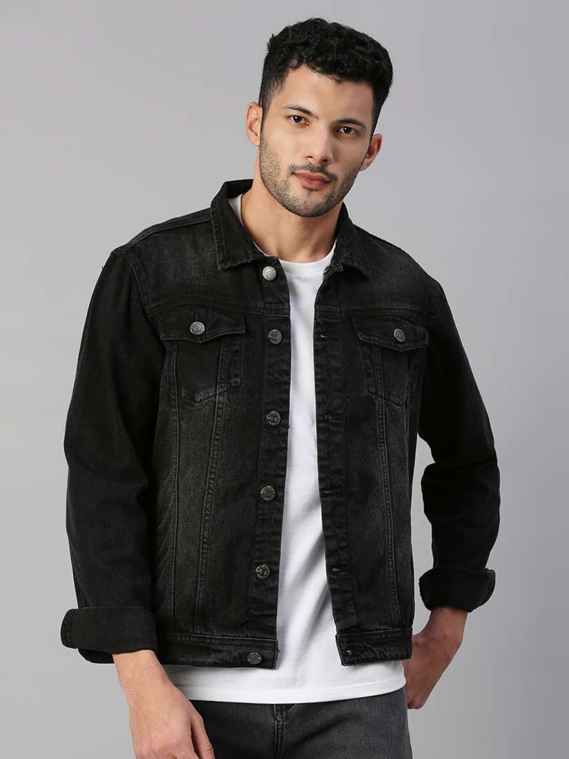 Denim jacket in myntra 2025