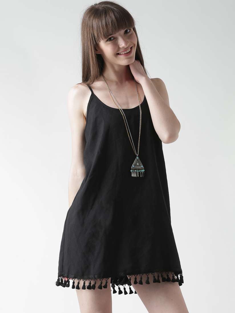 Buy FOREVER 21 Black Shift Dress Dresses for Women 1170718 Myntra