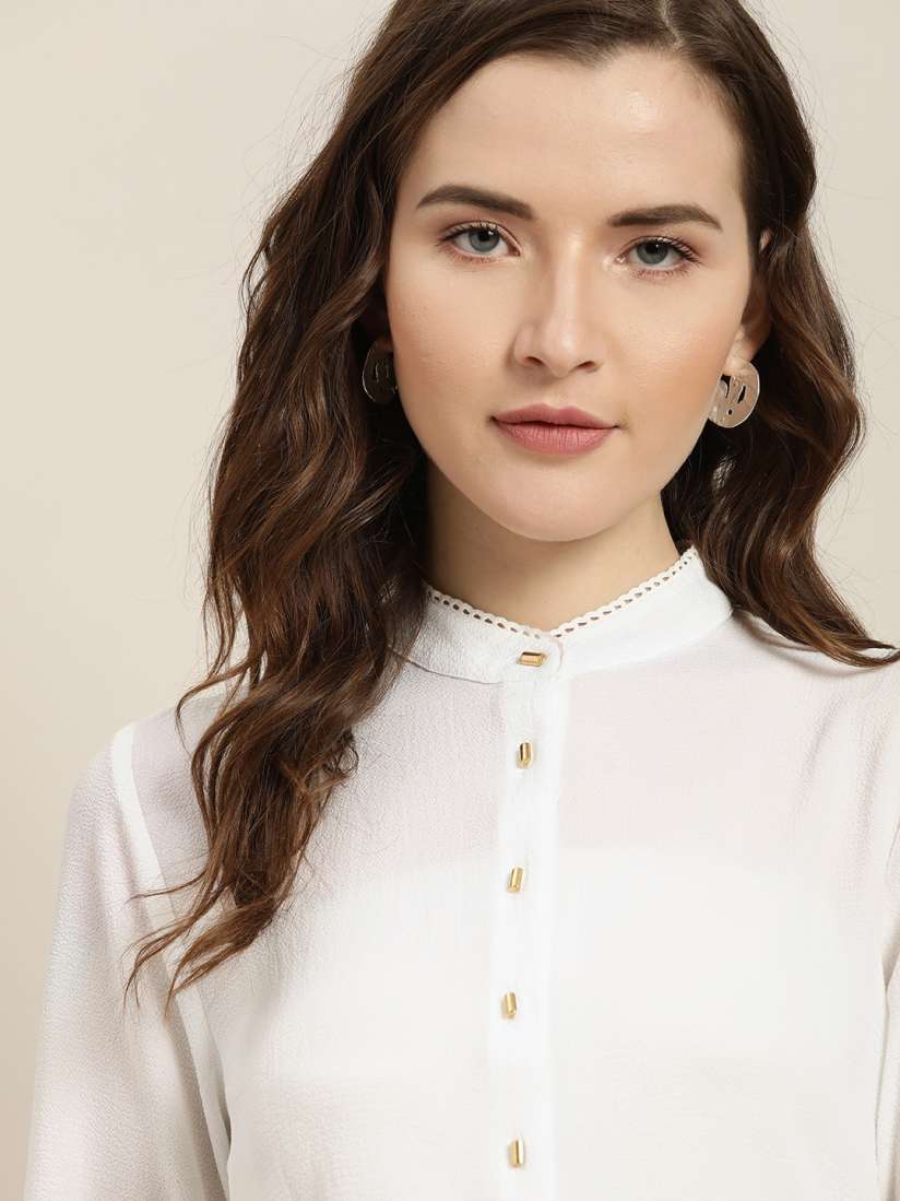 stretchable white shirt