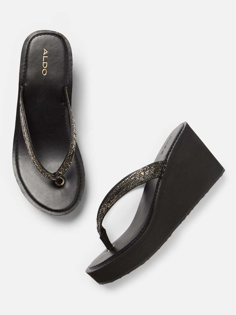 Aldo wedges black hot sale
