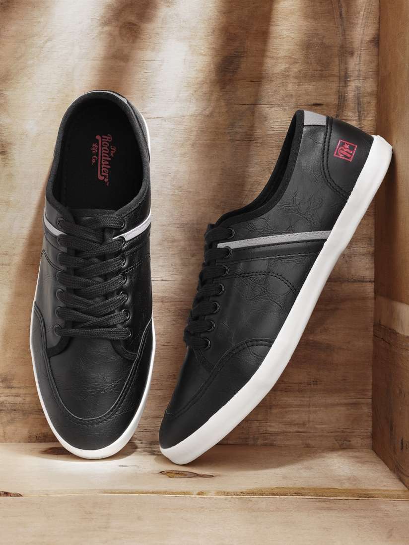Buy Roadster Men Black Solid Sneakers Casual Shoes for Men 11730494 Myntra