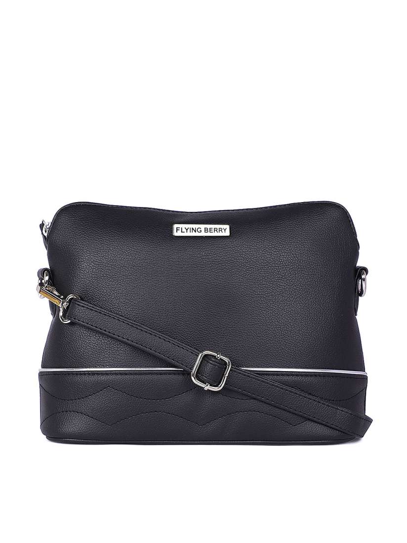 Buy FLYING BERRY Black Solid Sling Bag Handbags for Women 11738552 Myntra