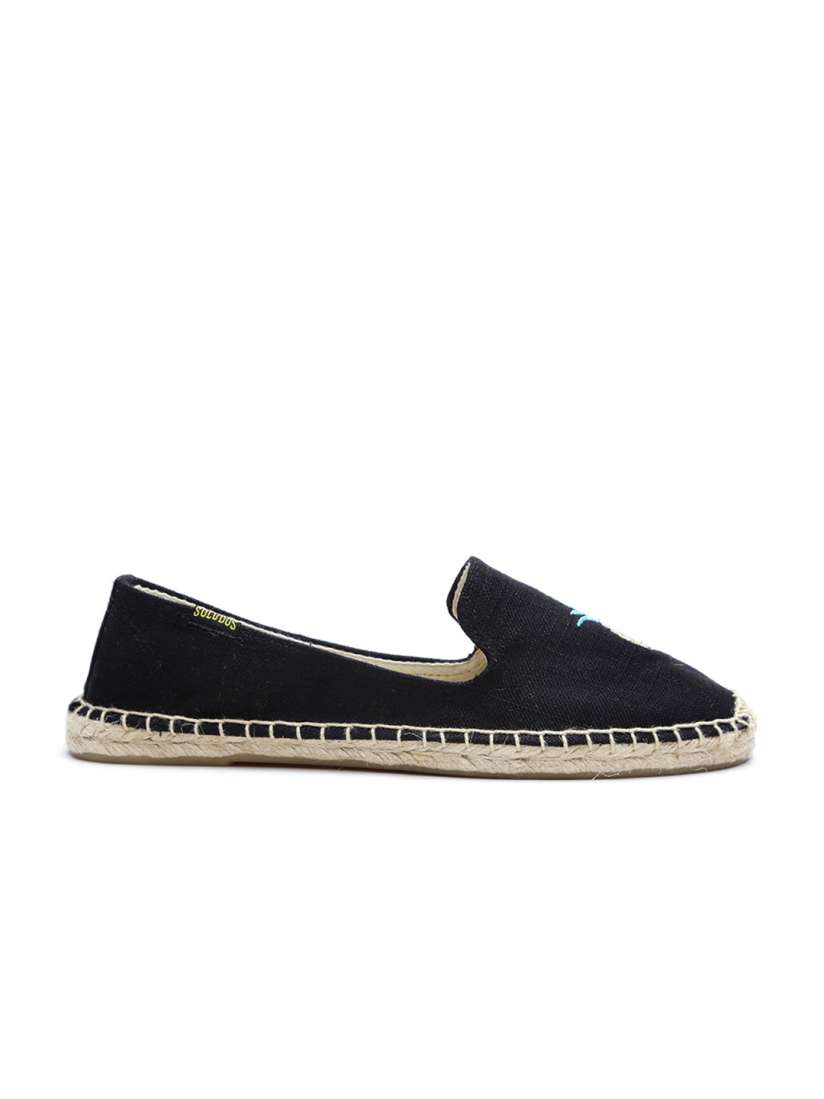 Buy Soludos Women Black Embroidered Espadrilles Casual Shoes for Women 1175042 Myntra