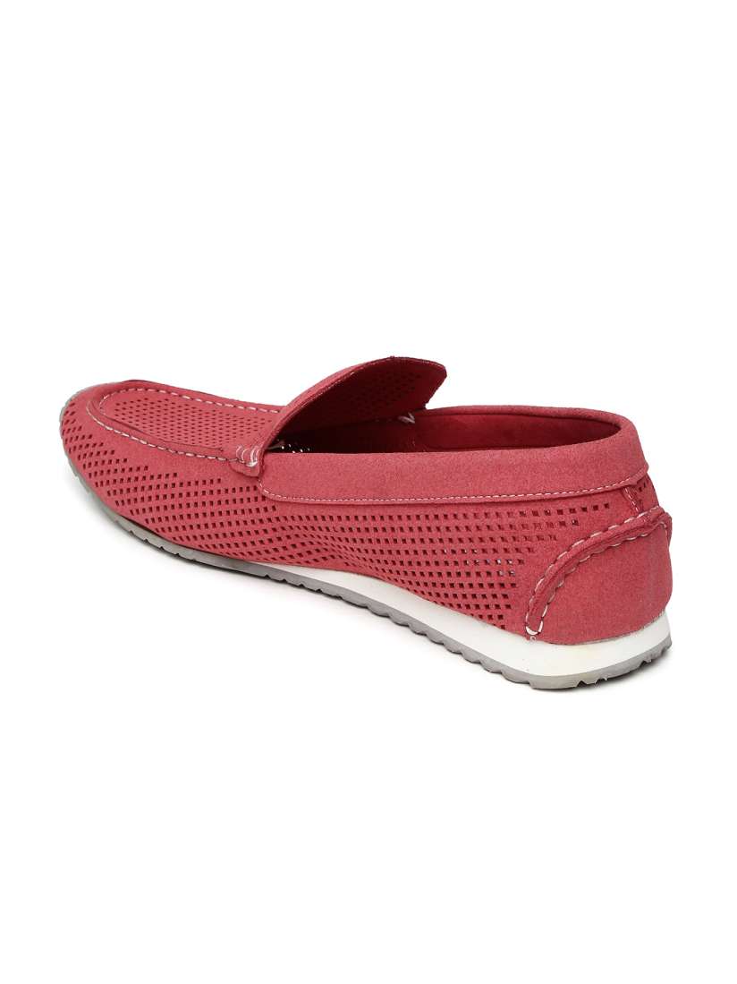 Buy Steve Madden Men Red Nubuck Leather Loafers Casual Shoes for Men 1176143 Myntra
