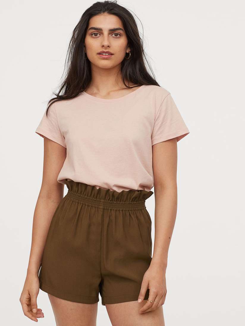 Tan paper bag shorts hotsell