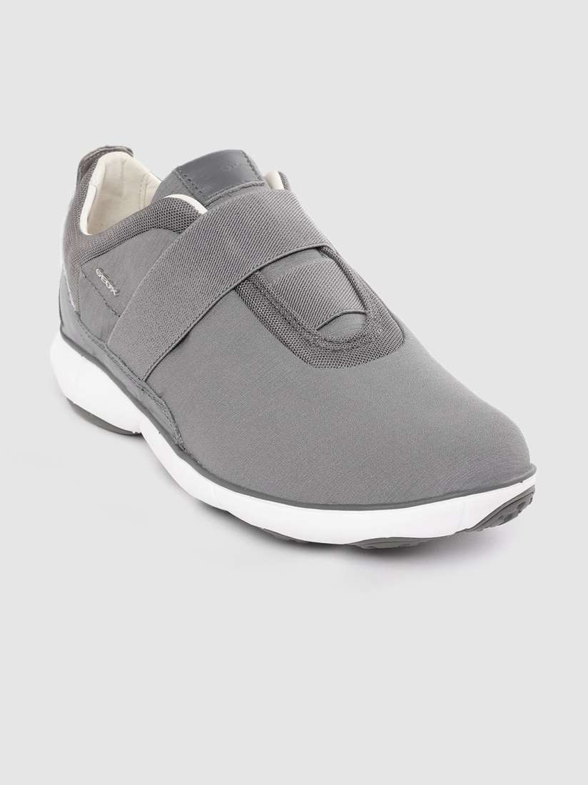 Buy Geox Men Grey Self Striped Slip On Sneakers Casual Shoes for Men 11774966 Myntra