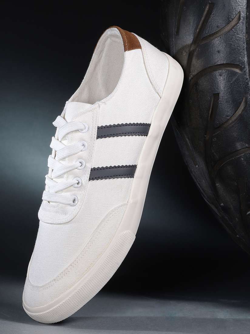 Buy Roadster Men White Solid Sneakers Casual Shoes for Men 11776154 Myntra