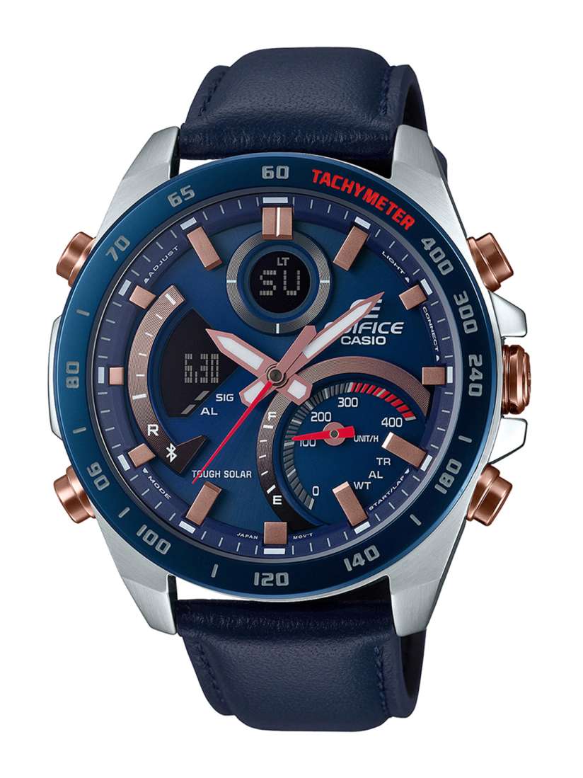 Buy CASIO Edifice Men Blue Bluetooth Analogue and Digital Leather Watch EX516 ECB 900BL 2ADR Watches for Men 11791774 Myntra