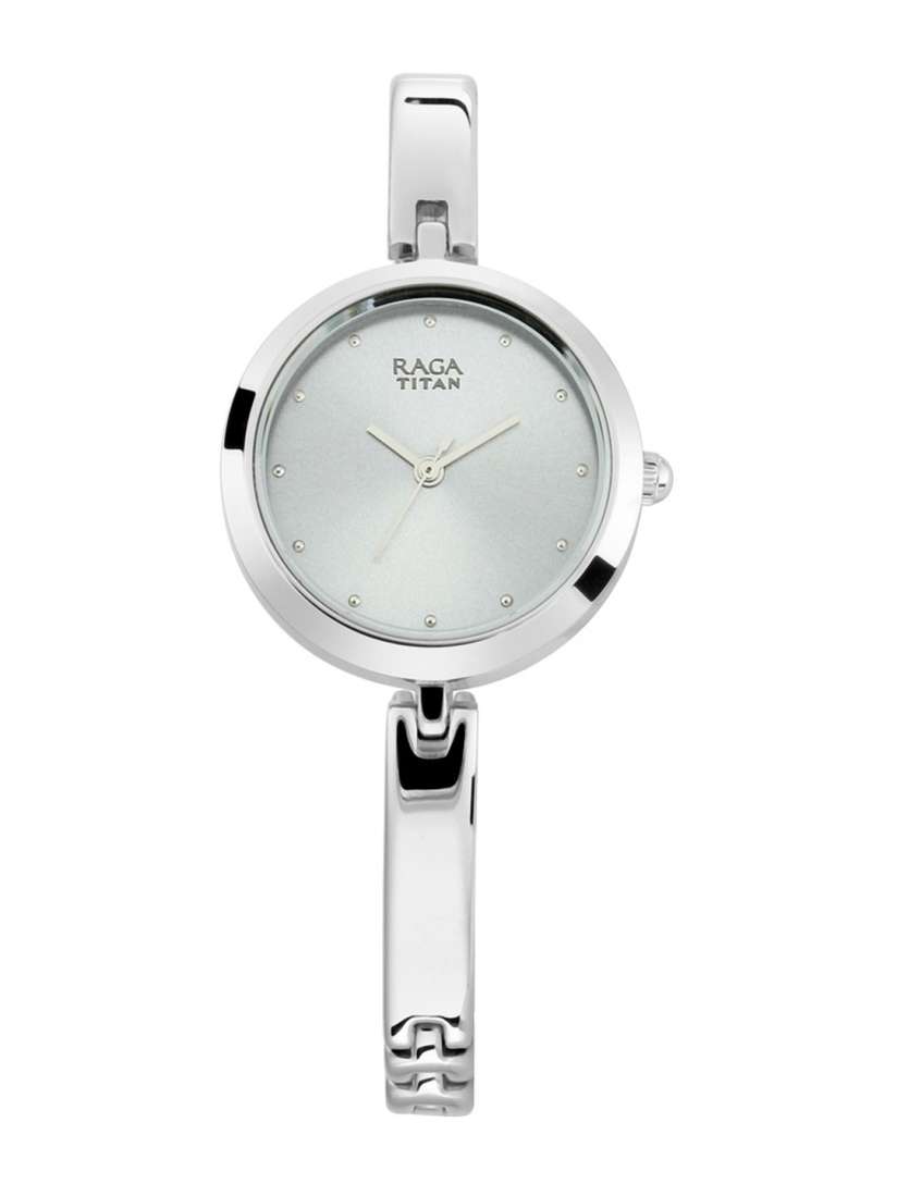 Titan ladies silver watches hot sale