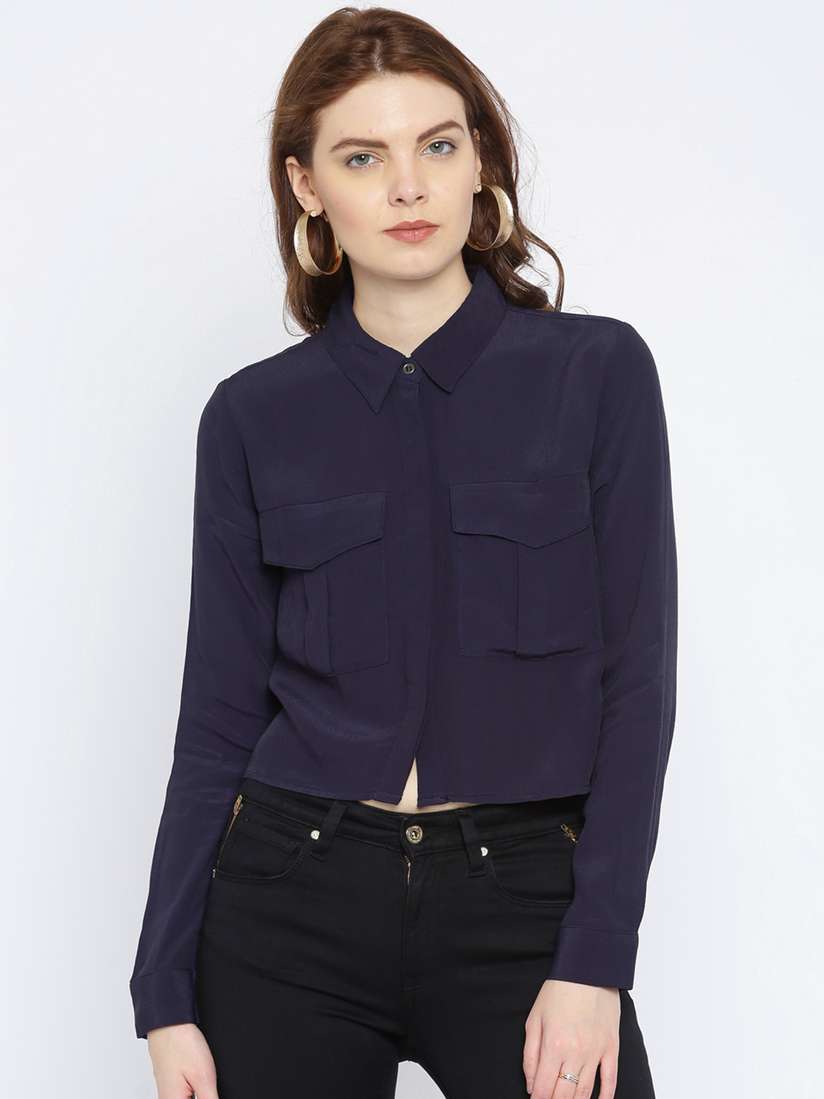 navy blue blouse forever 21