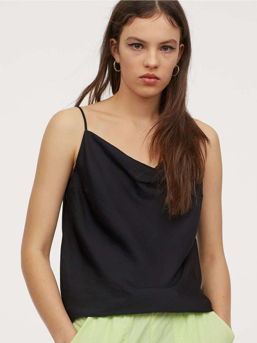 Satin strappy top cheap