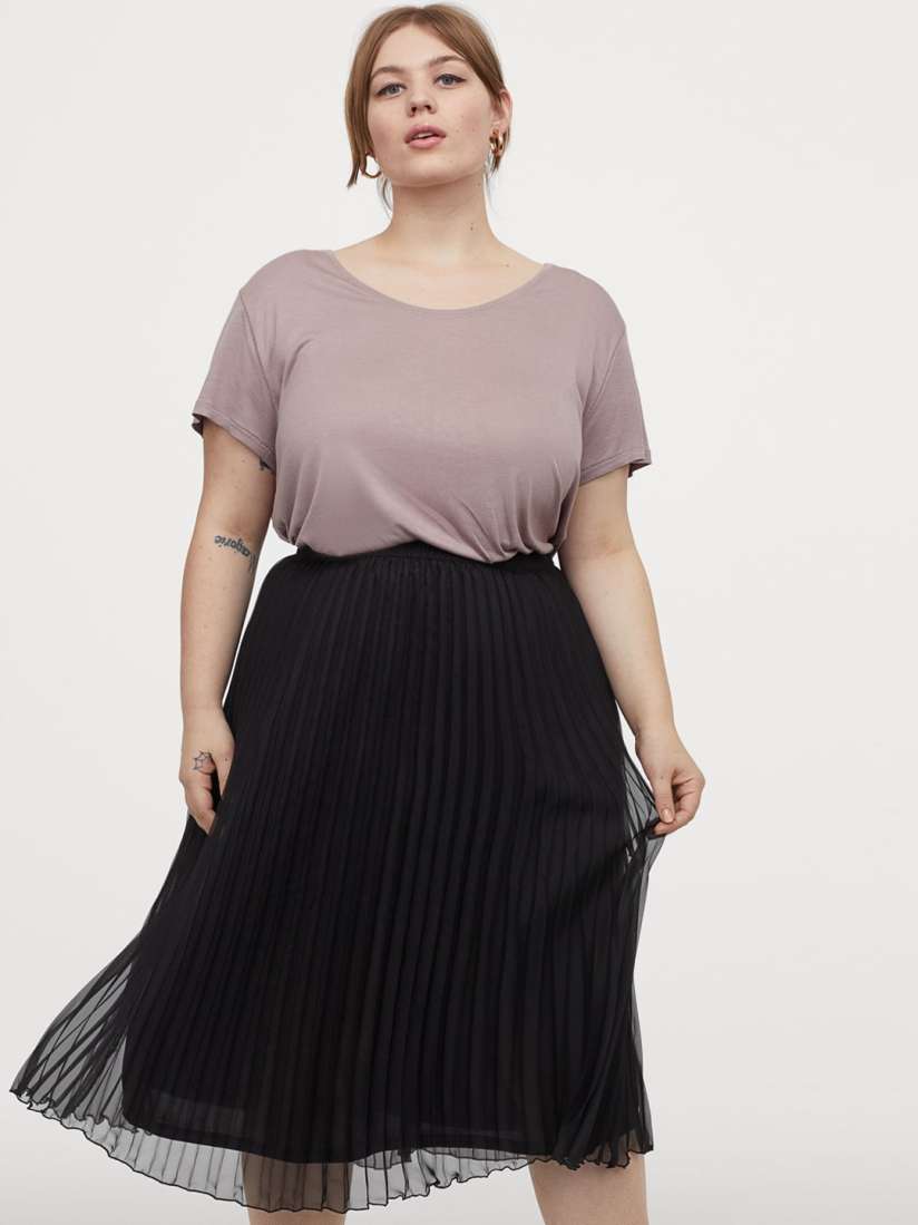 Plus size skirts h&m deals