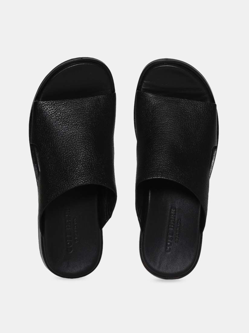 Buy Cole Haan Men Black Leather Comfort Sandals Sandals for Men 11802020 Myntra