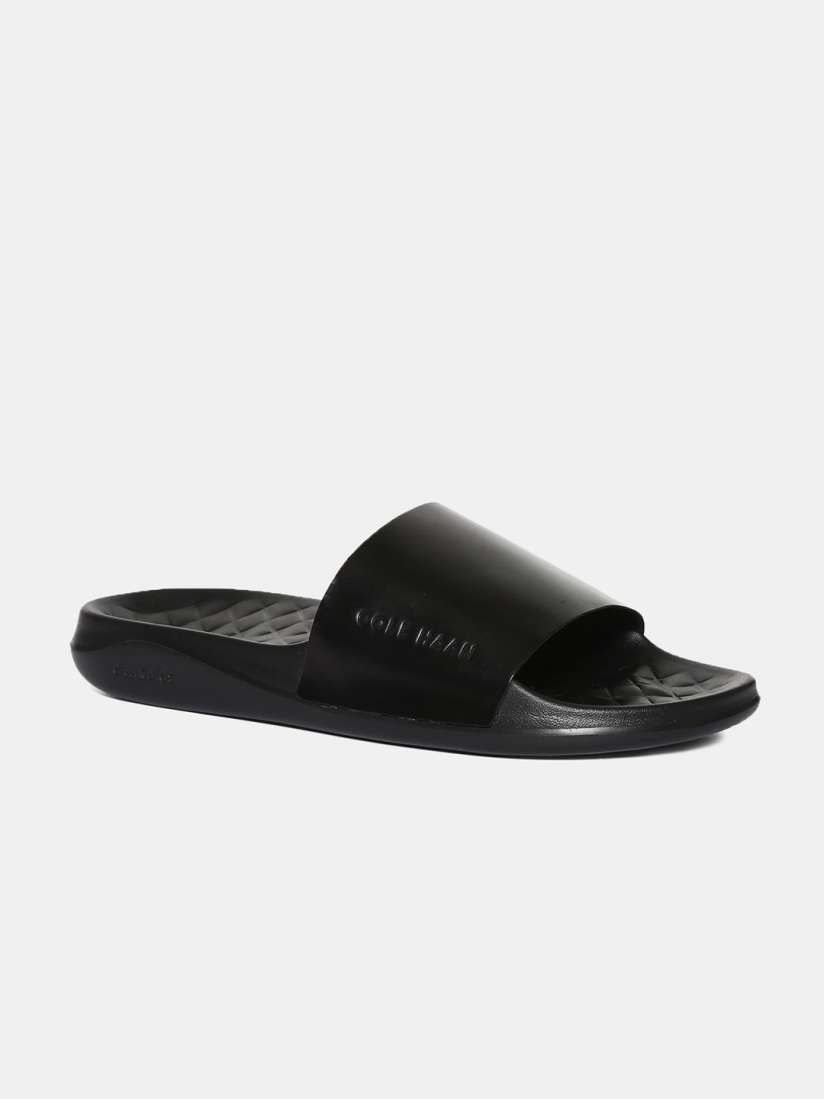 Buy Cole Haan Men Black Solid Sliders Flip Flops for Men 11802022 Myntra
