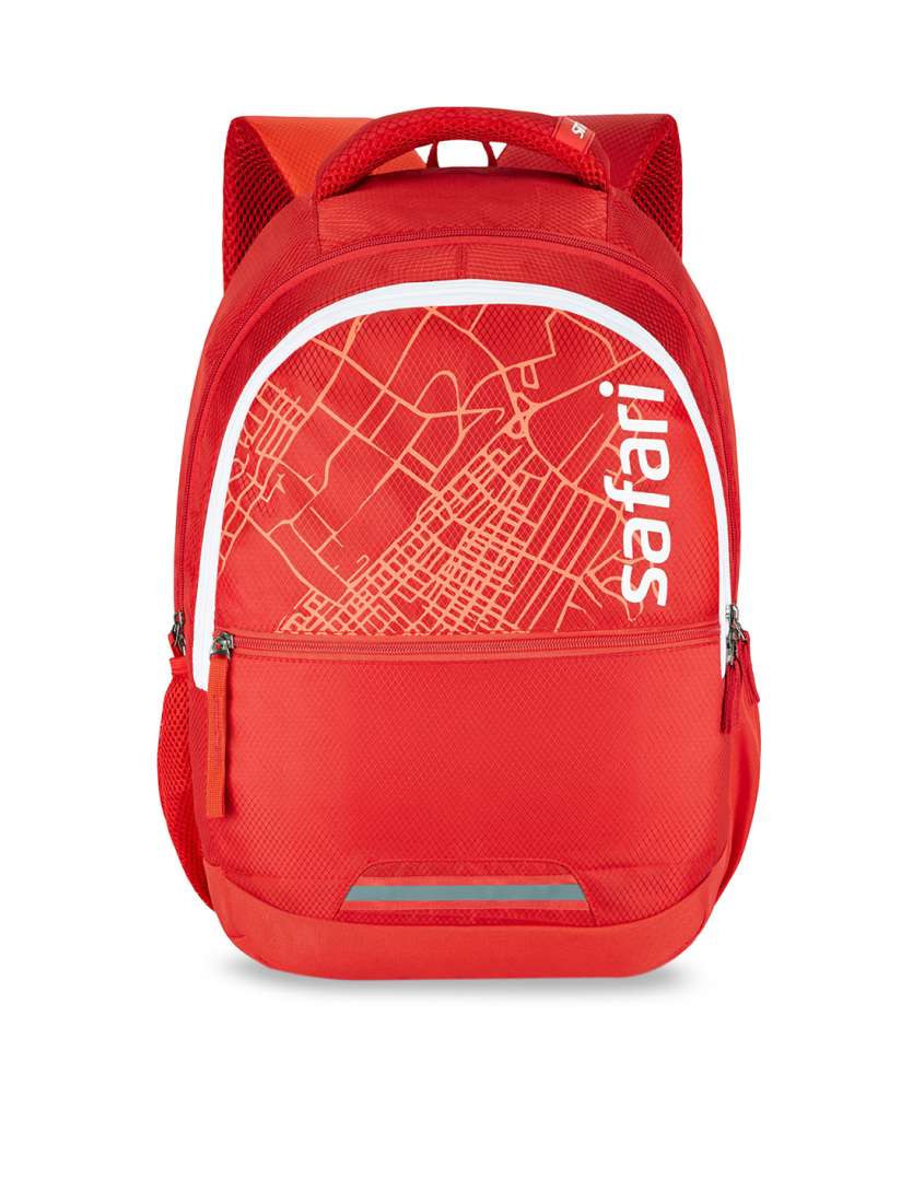Safari red backpack deals