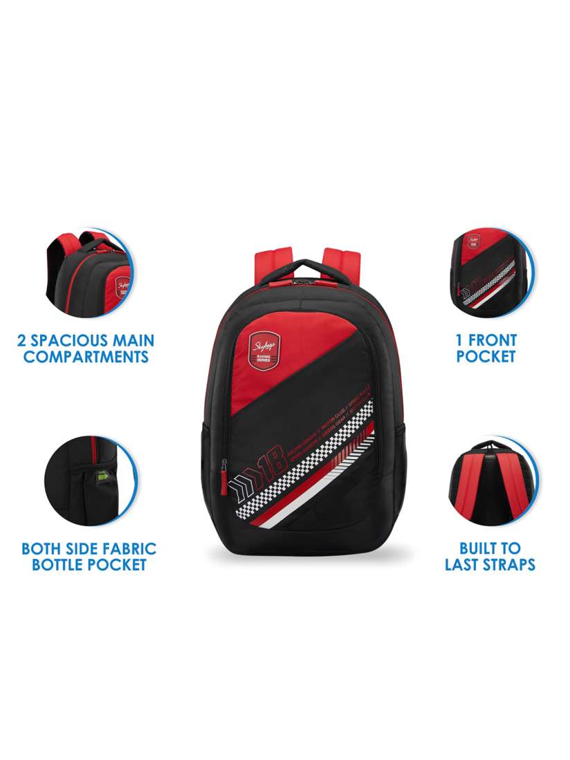 Buy Skybags Unisex Black Red Printed Backpack Backpacks for Unisex 11806622 Myntra