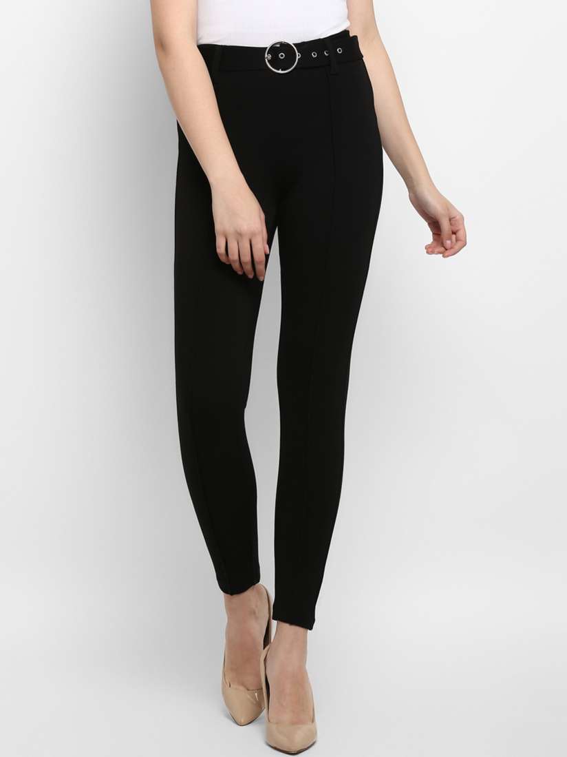 Myntra black jeggings outlet