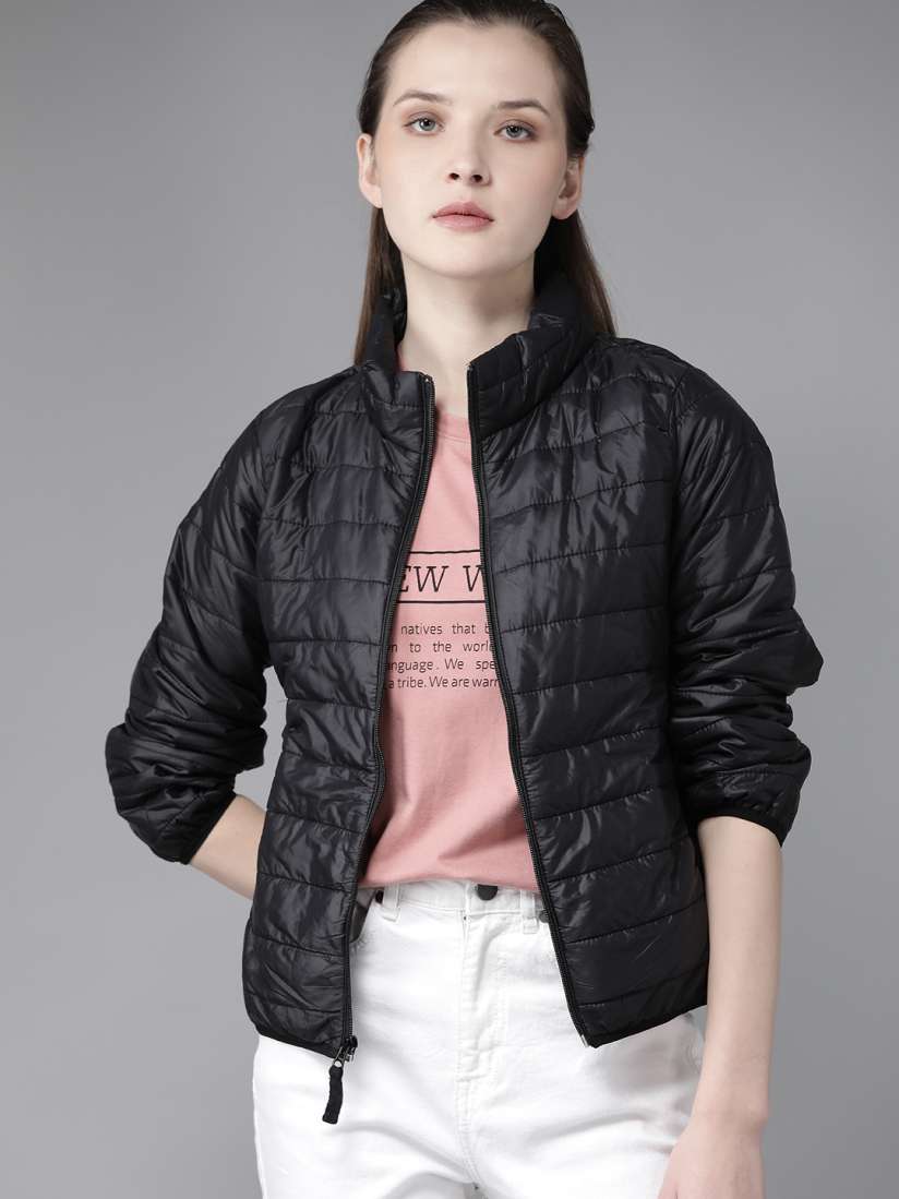 Buy Roadster Women Black Solid Lightweight Packable Jacket Jackets for Women 11818282 Myntra
