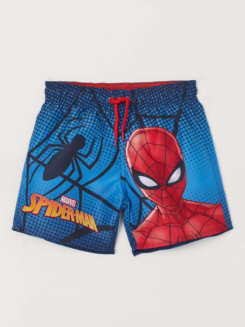 Buy H M Boys Blue Red Regular Fit Spider Man Printed Swim Shorts Swim Bottoms for Boys 11839756 Myntra