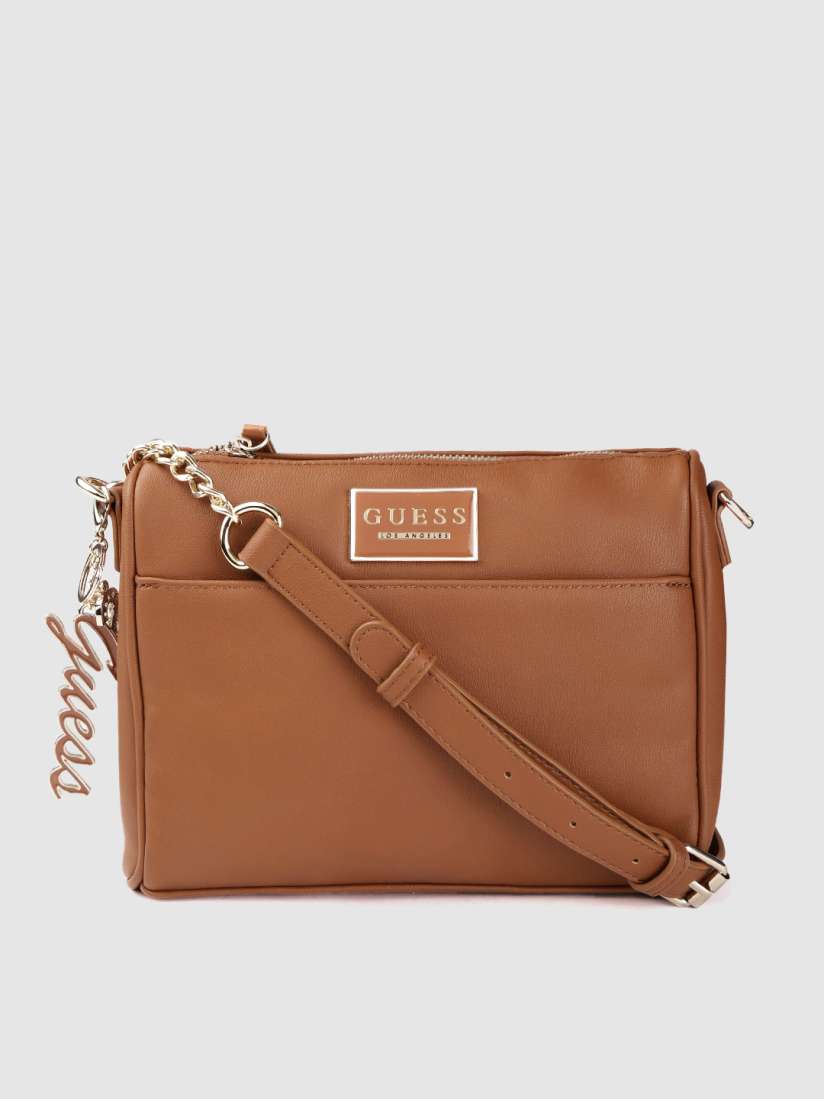 Guess tan bag sales