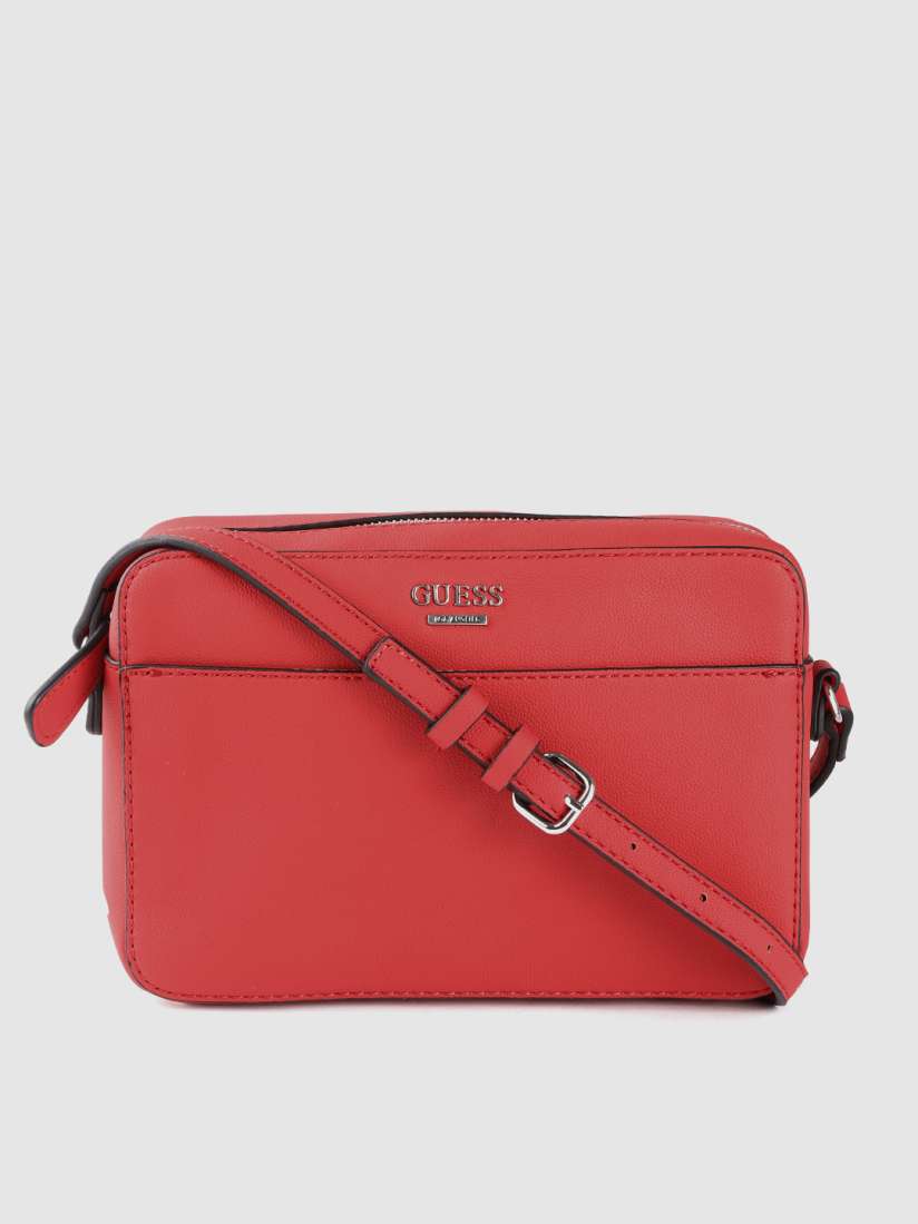 Buy GUESS Red Solid Sling Bag Handbags for Women 11844904 Myntra