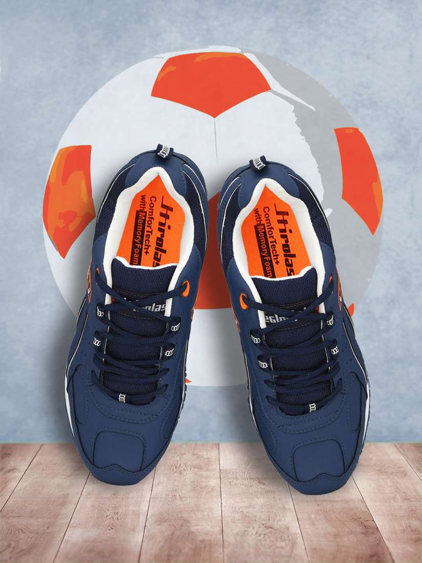 Buy HIROLAS Men Navy Blue White Synthetic Running Shoes Sports Shoes for Men 11848024 Myntra