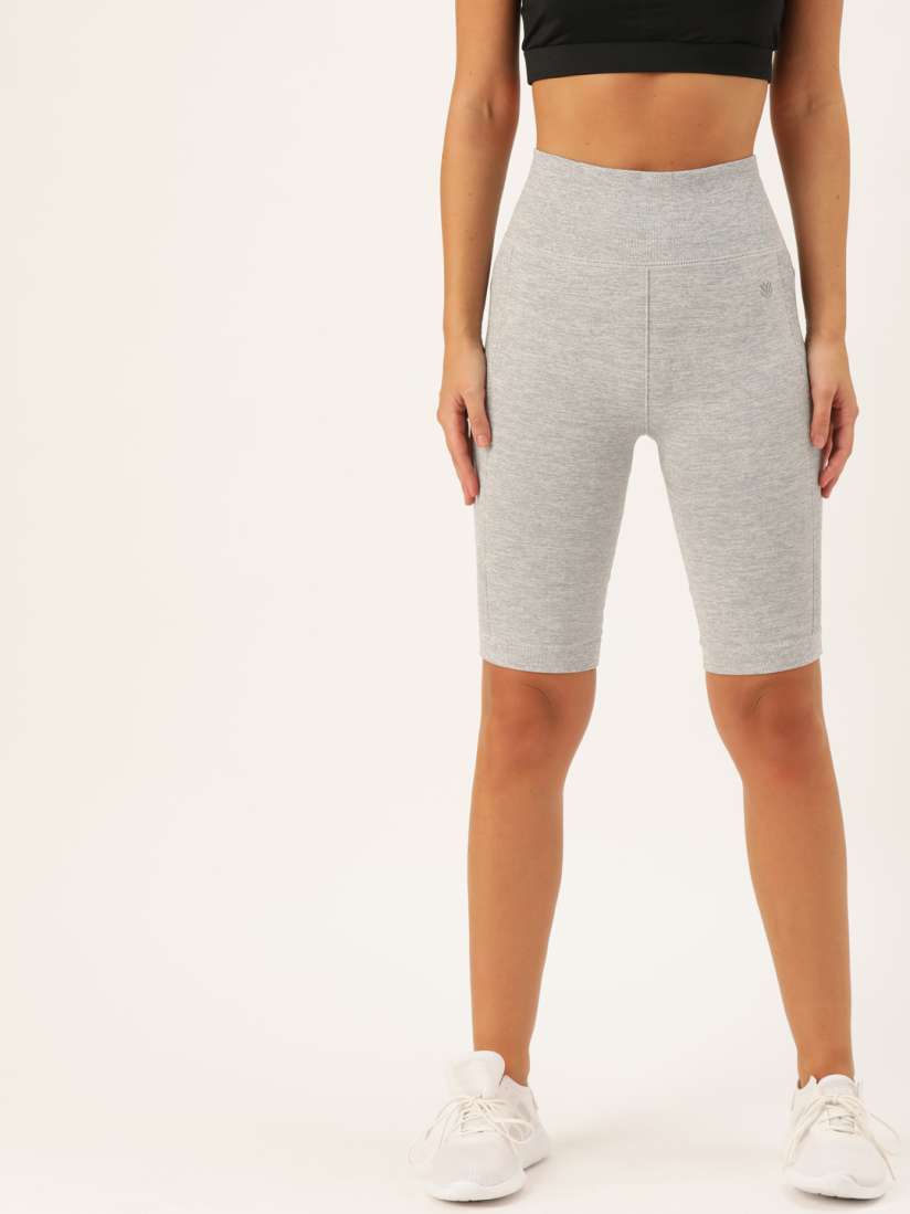 Buy FOREVER 21 Women Grey Solid Regular Fit Cycling Shorts Shorts for Women 11859182 Myntra