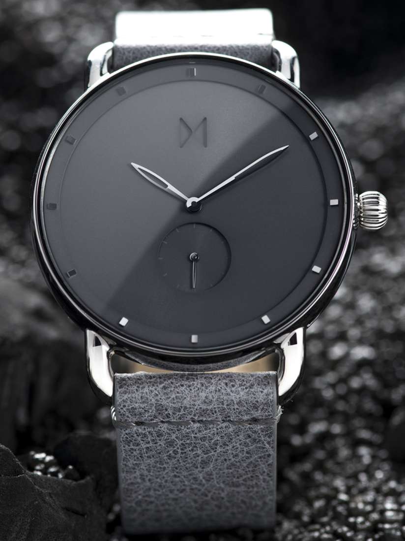 Leather mvmt watches men cheap