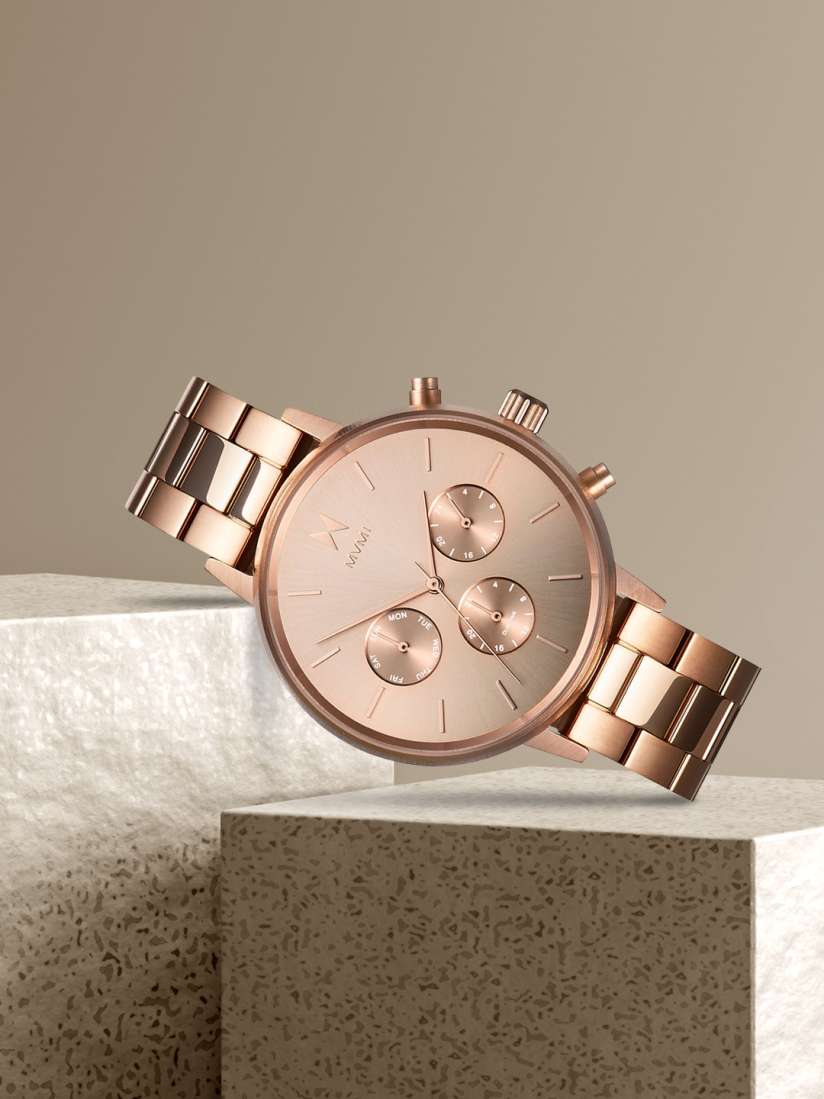 Myntra rose gold watches new arrivals