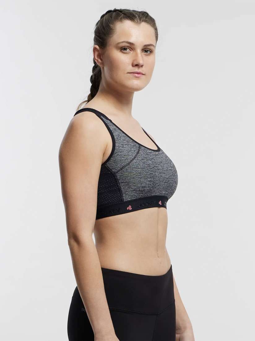 Buy Jockey Wirefree Padded Tactel Nylon Full Coverage Racerback Styling Sports Bra AP20 Bra for Women 11862908 Myntra
