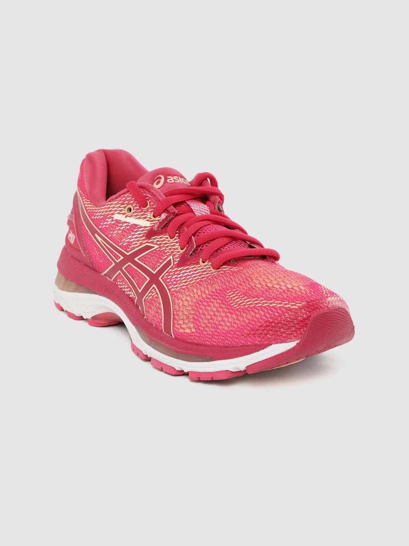 Buy ASICS Women Pink Beige Self Design Gel Nimbus 20 Running Shoes Sports Shoes for Women 11867412 Myntra