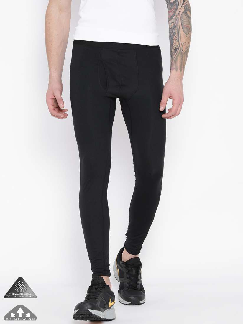 Buy Columbia Black Heavyweight II Stretch Winter Baselayer Tights Thermal Bottoms for Men 1187102 Myntra