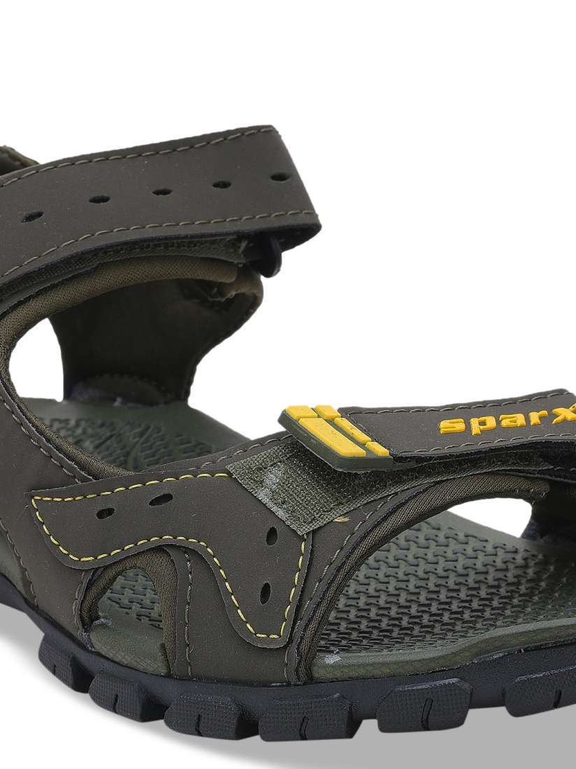 Buy Sparx SS 483 Men Olive Green Yellow Sports Sandals Sandals for Men 11883442 Myntra