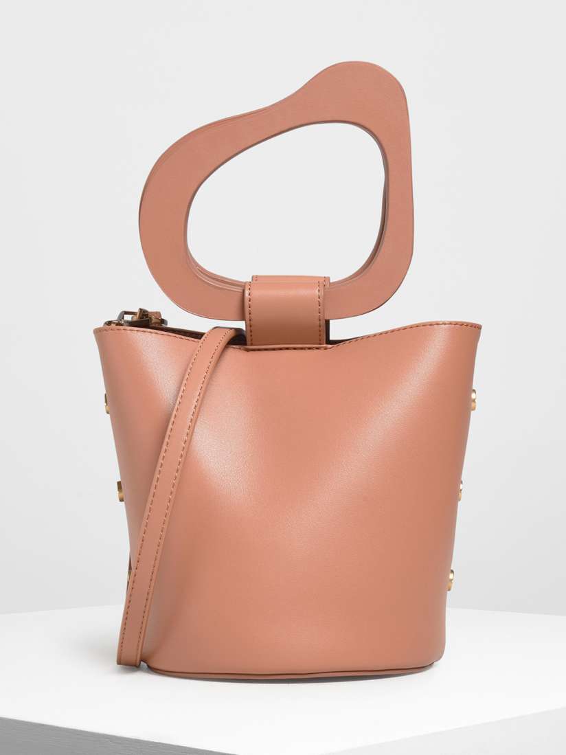 Buy CHARLES KEITH Old Rose Pink Solid Handheld Bag Handbags for Women 11886600 Myntra