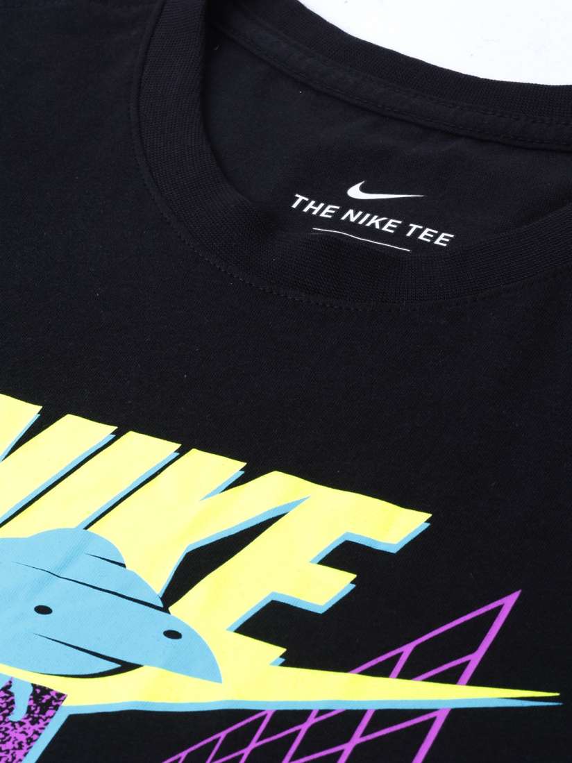 Buy Nike Men Black Printed Round Neck ALIEN ABDUCTION Pure Cotton T shirt Tshirts for Men 11890494 Myntra